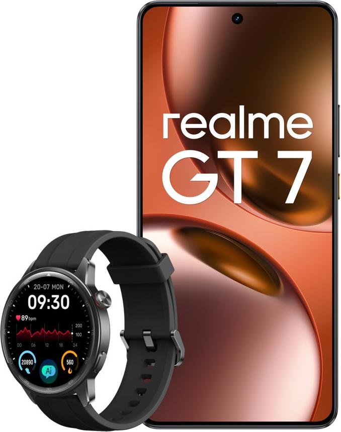 realme GT 7, 17,2 cm (6.78"), 12 GB, 512 GB, 50 MP, Android 15, Čierna