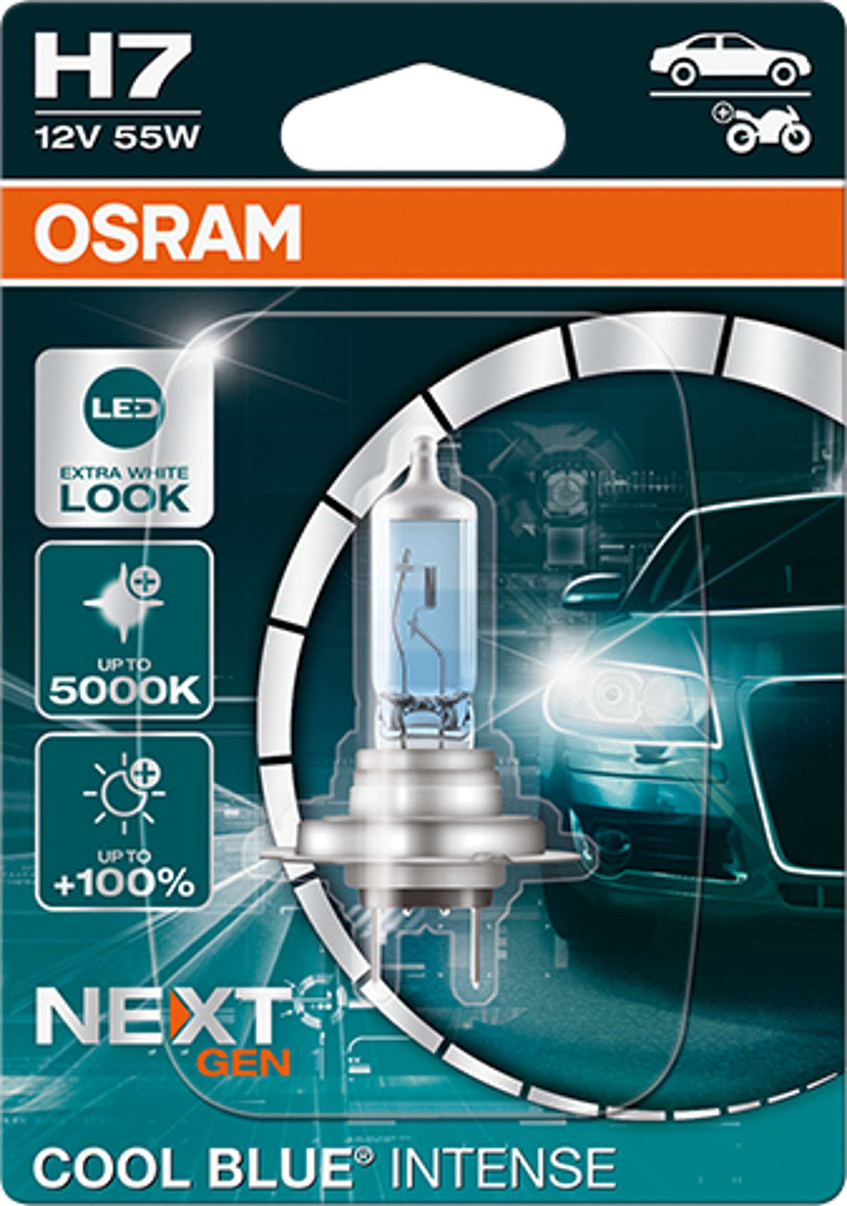 Glühlampe Halogen OSRAM H15 Cool Blue Intense NextGen 12V, 55/15W