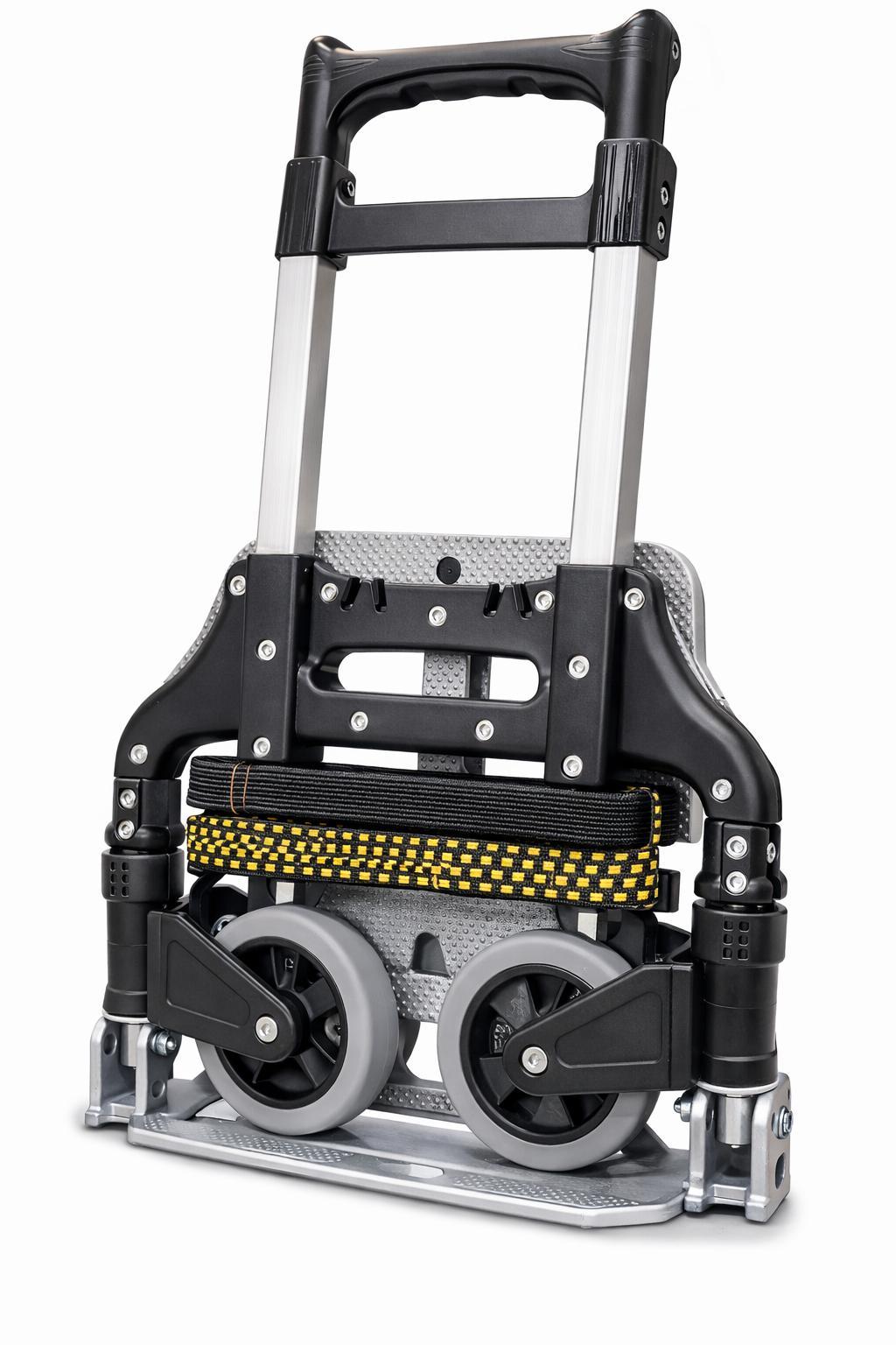 DA Concept Faltbare Sackkarre mit Treppenfunktion und Anti-Rutsch-Penfunktion und Anti-Rutsch-Pads – Hand Truck, platzsparend und klappbar