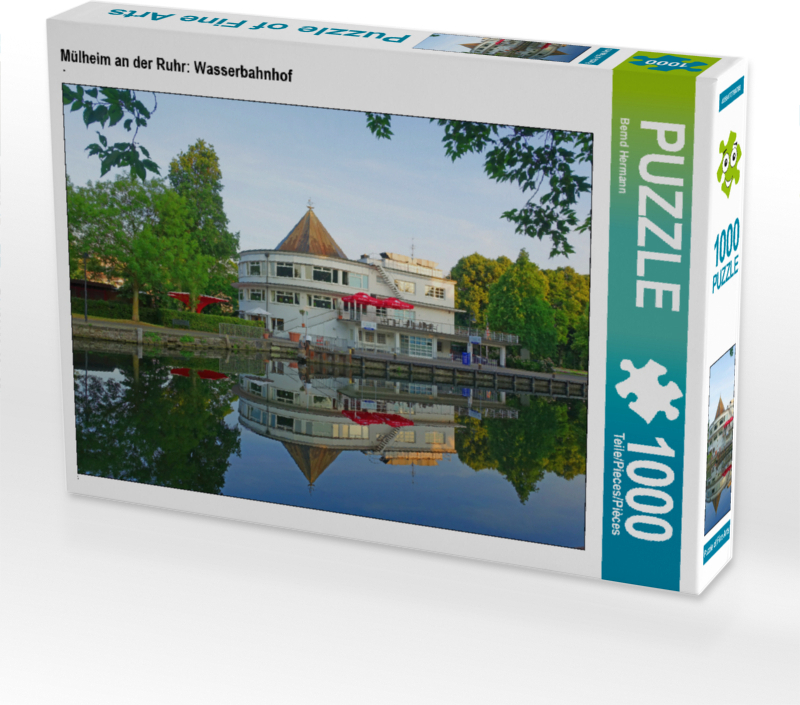 CALVENDO Puzzle Mülheim an der Ruhr: Wasserbahnhof | 1000 Teile Lege-Größe 64x48cm Foto-Puzzle für glückliche Stunden