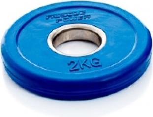 Muscle Power Fractional Olympic Bumper Plate 2 kg BLAU MP8006-2KG