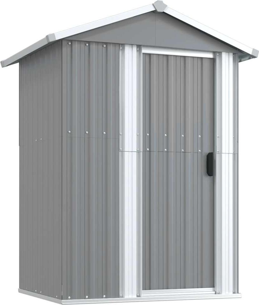 vidaXL Prístrešok na náradie šedý 126x97,5x177 cm pozinkovaná oceľ