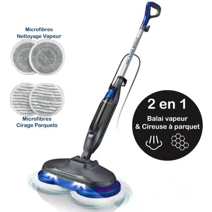 EZIclean B0FHQRXH9Q, Elektrický mop, Vrecko na prach, Čierna, Modrá, 0,45 L, 24 m³/min, Suché a mokré