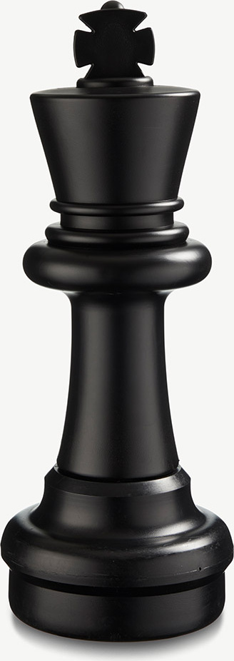 Ubergames - Schachfigur - Konig 64 cm - Schwarz - Geeignet für Ubergames Schachspiel zwarte koning