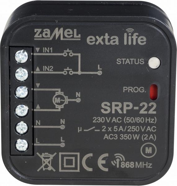 Zamel | Rollladensteuerung SRP-22 - Weiß - Funksteuerung - Intelligente App-Steuerung - Hohe Reichweite