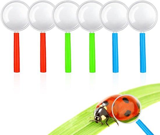 OEM Set von 6 Kindermagnifizieren - Mini Vergrößerungsglas - Plastik Handmagnifizier - Farbenfrohes Spielzeuggeschenk für Kinder 2026