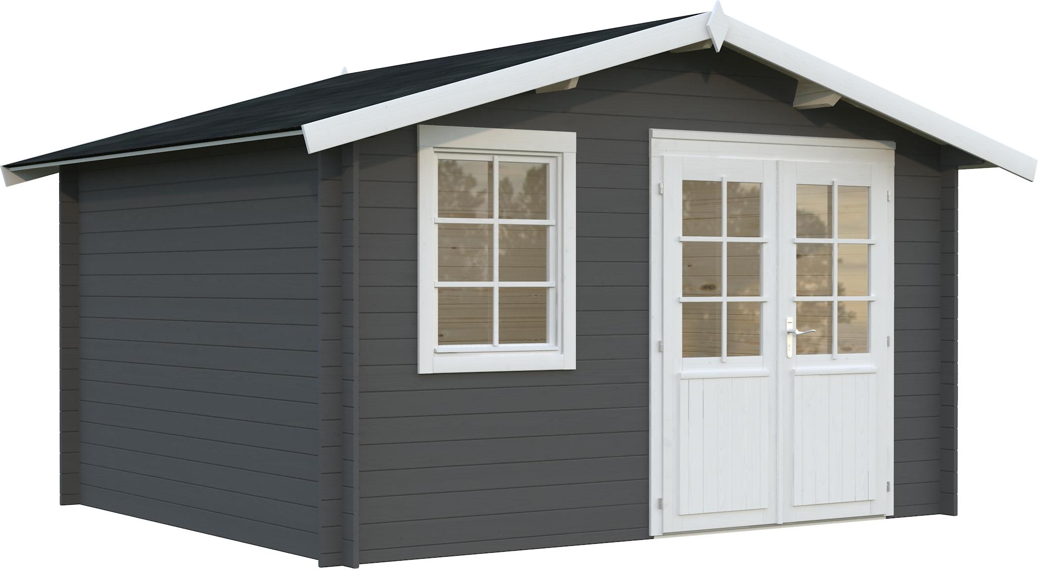 Gartenhaus Palmako Klara 10,4 m² 424 x 354 cm grau