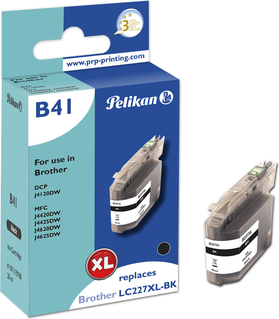 Pelikan B41 Black - vysoká (XL) výťažnosť - 1200 strán - 1 kus(y) - jedno balenie