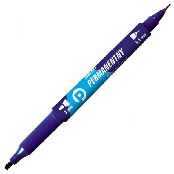 Tetis Premium-Permanentmarker. 2 Spitzen, blau. – Michalczyk und Prokop