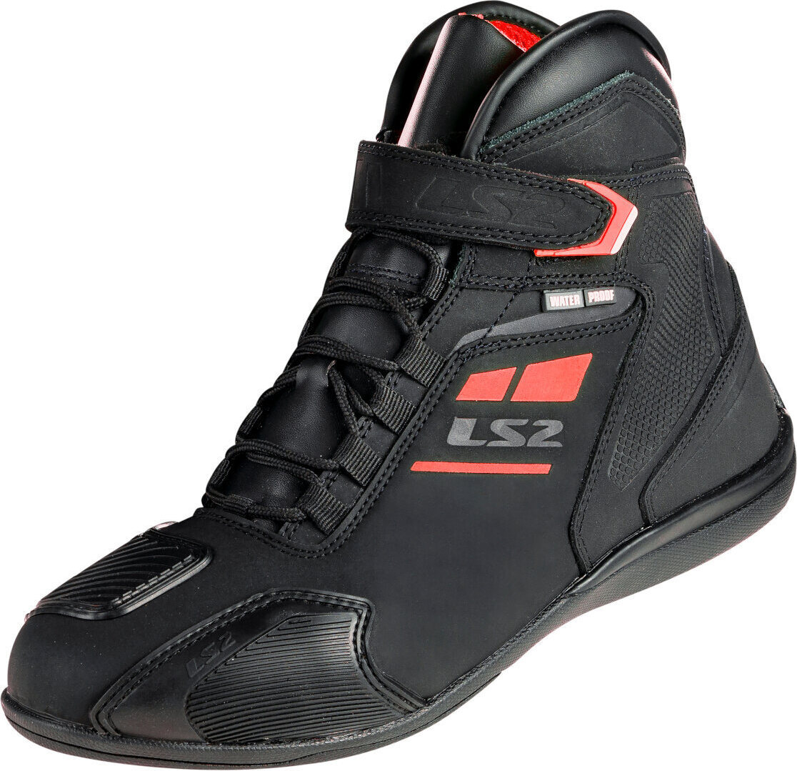 LS2 Helmets Ls2 garra wp man boot stiefel garra man wp schwarz rot 45 71030T113245