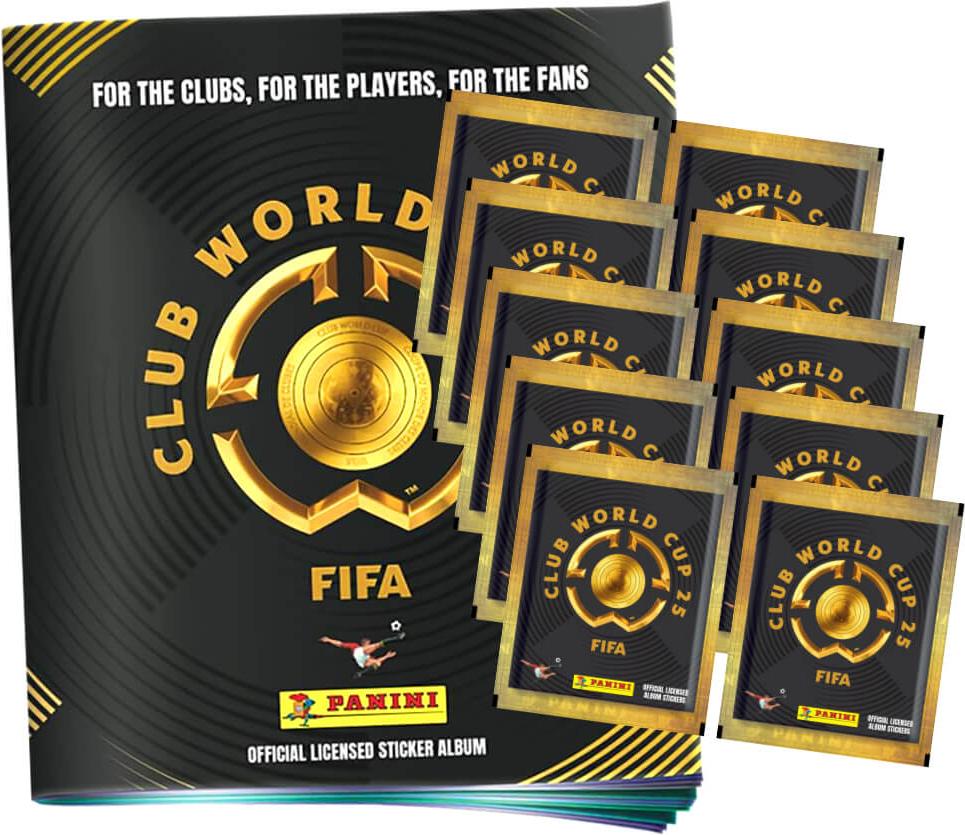 Panini Fifa Club World Cup 2025 Sticker - WM Sammelsticker - 1 Album + 10 Tüten