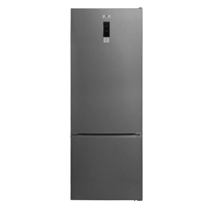 Kühl-Gefrierkombination CONTINENTAL EDISON, 472L, Total No Frost, 41 dB, L70 cm x H186 cm, Inox CEFC472NFIX
