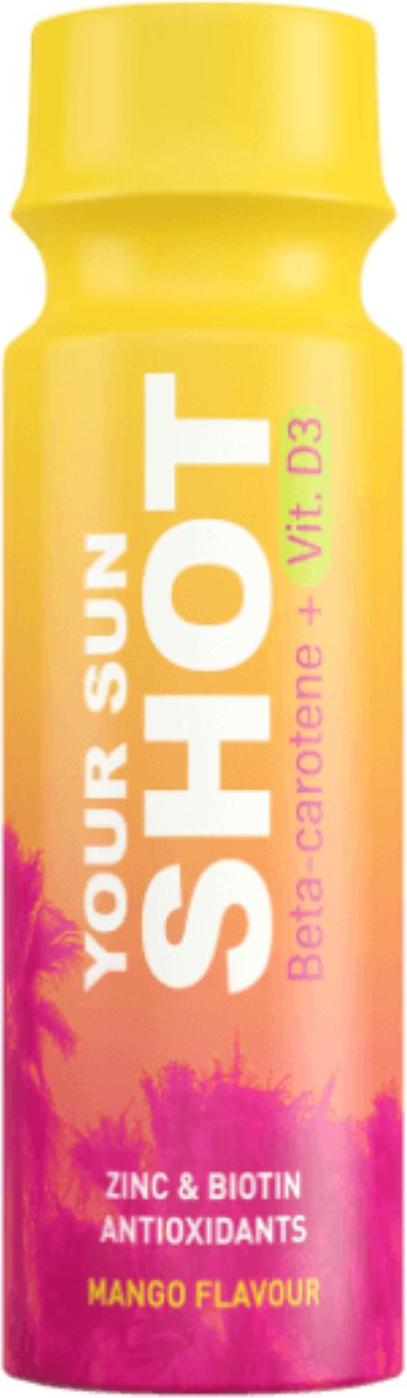 SuperTan Your Sun Shot Mango mit Vitamin D3 Sonnenschutzgetränke 80 ml