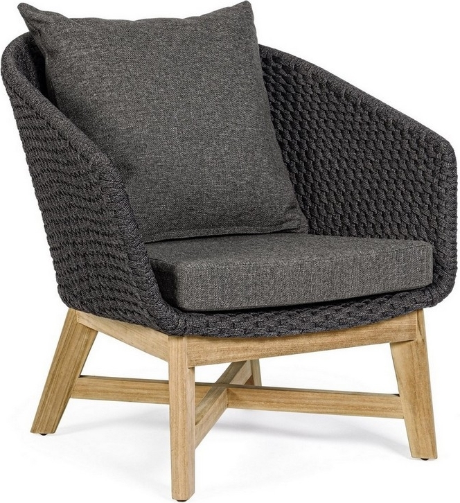 Natur24 Sessel Coachella 76 x 78 x 77 cm Aluminium Anthrazit 0804744