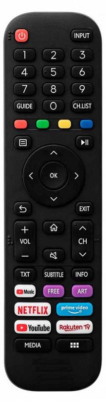 Infratex Fernbedienung fur Dyon Smart 24 VX , Smart 32 VX , Smart 40 VX , Smart 43 VX