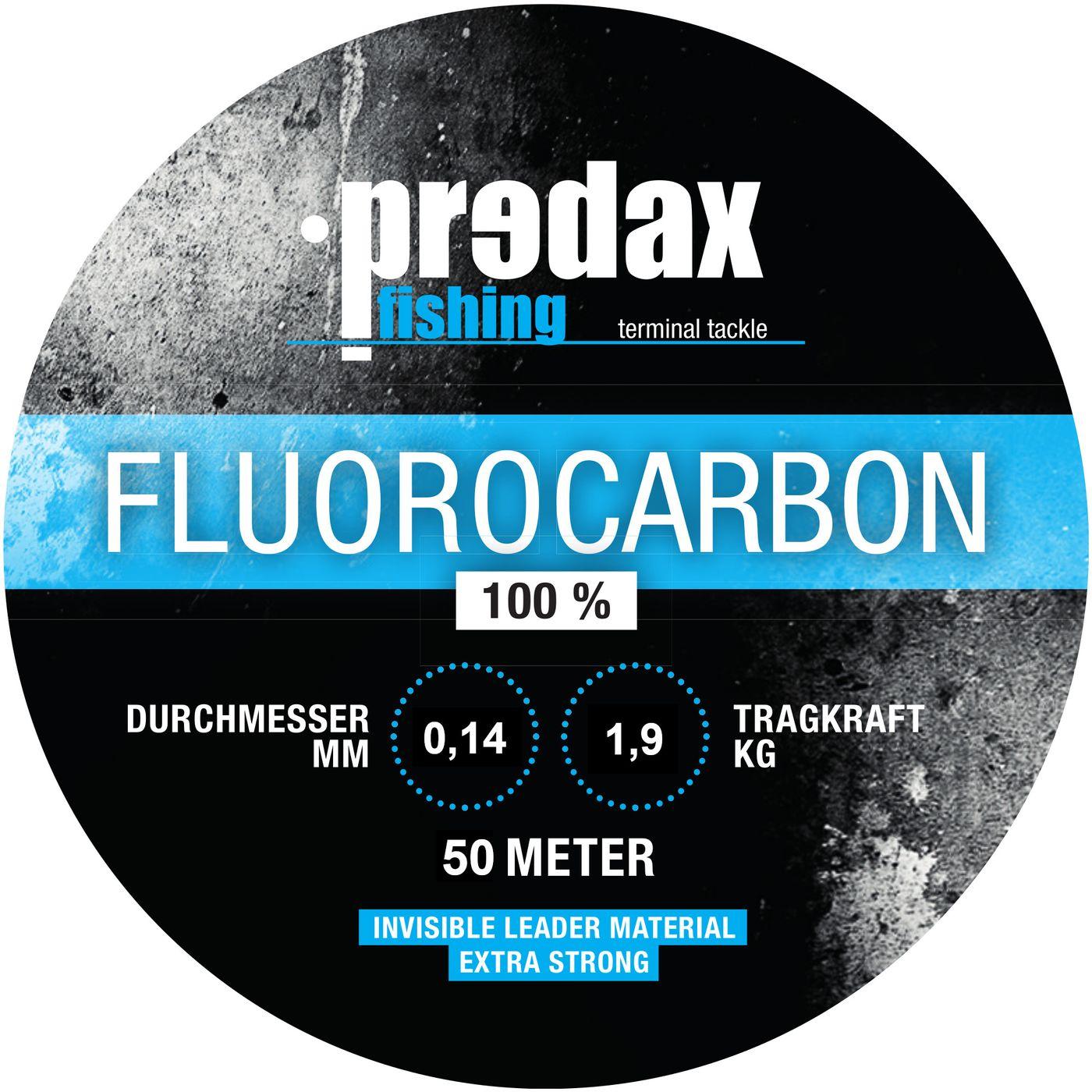 Predax Fluorocarbonschnur 0,14mm 1,9kg - 50m Fluorocarbon Schnur P84679