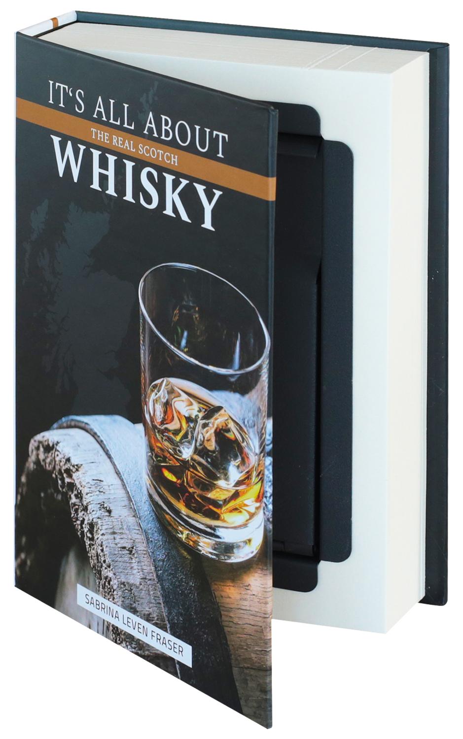Buchtresor, Geldversteck, HMF 80701, 18,7 x 13 x 4,2 cm, Whisky