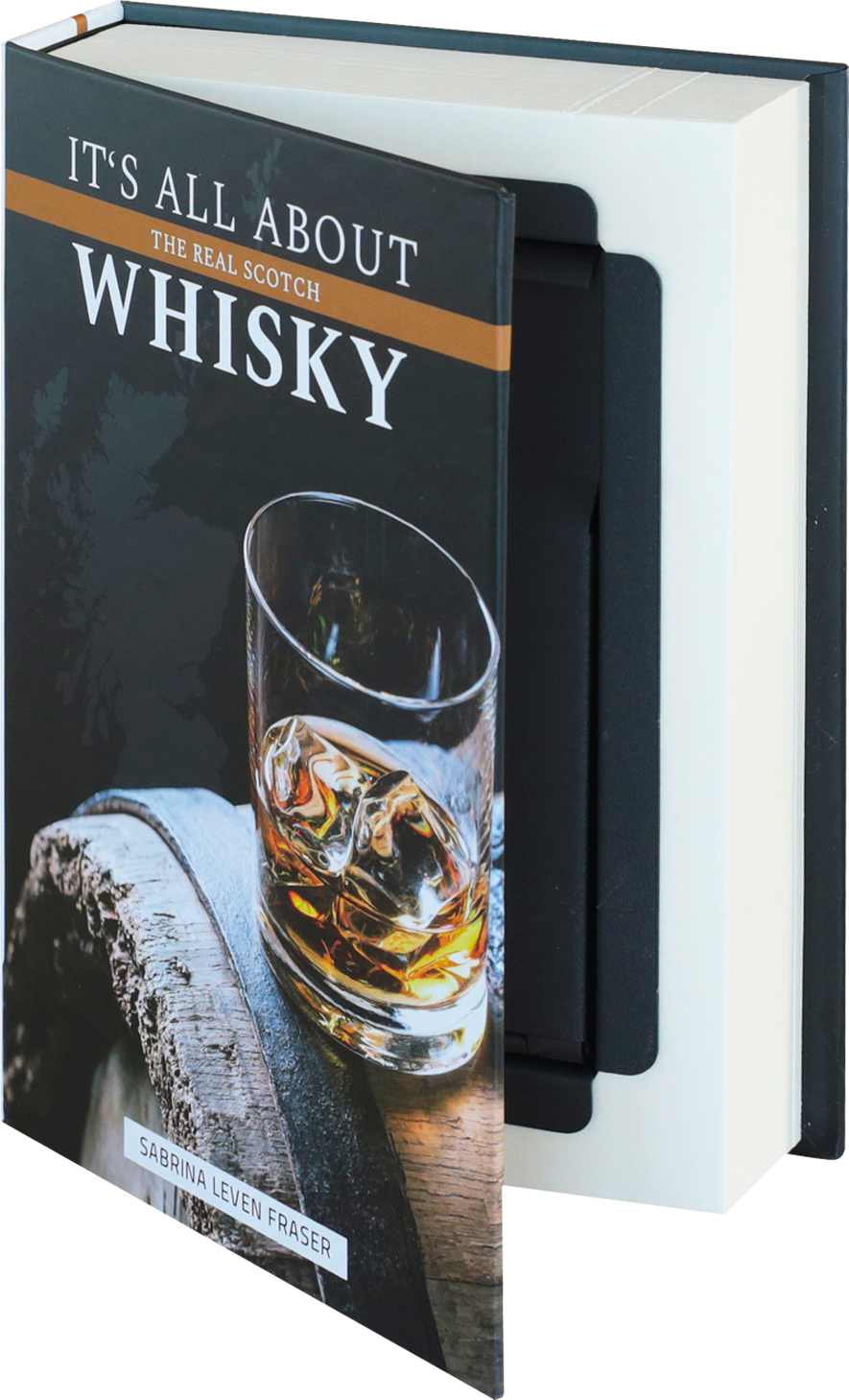 Buchtresor, Geldversteck, HMF 80701, 18,7 x 13 x 4,2 cm, Whisky