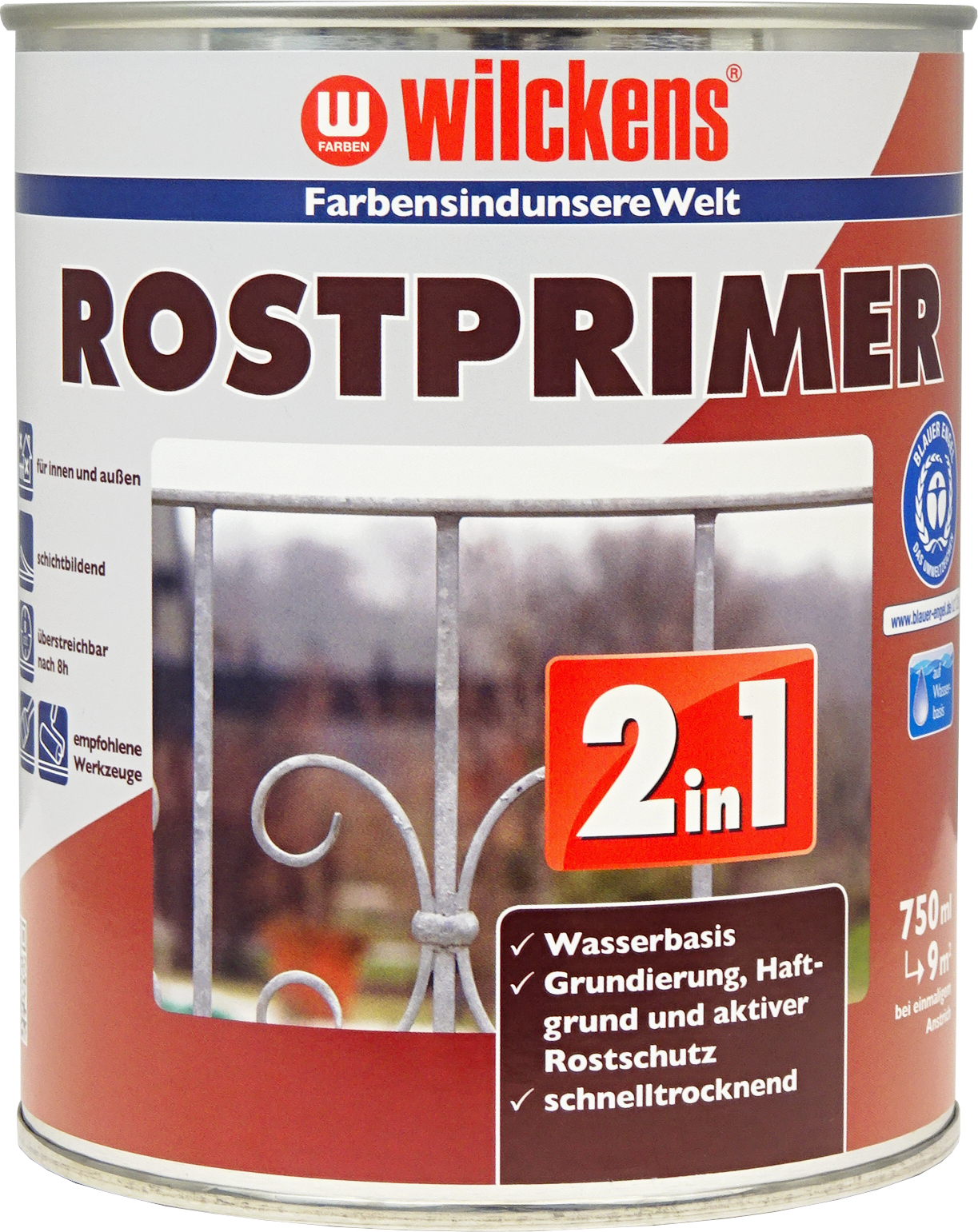 Wilckens Rostprimer 2in1, 750 ml, Grau 11371100050