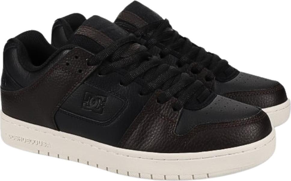 DC Manteca SE Herren Sneaker mit Leder-Obermaterial, Braun/Schwarz, Größe 45