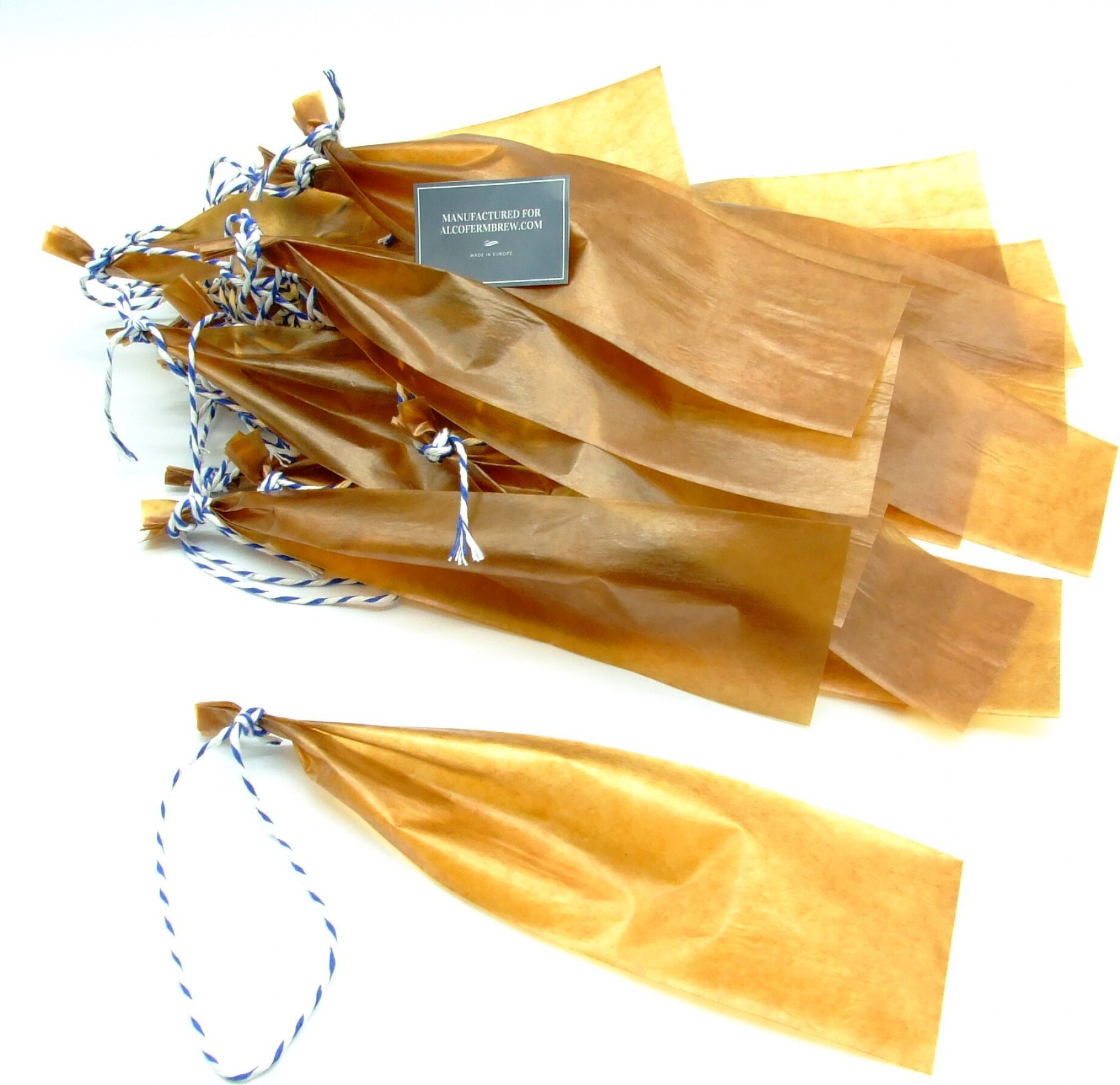 Alcofermbrew Kunstdarm 55mm / 30cm – 30 Stücke, Kollagenhülle für Wurst, Wursthülle, Rohwurstdarm