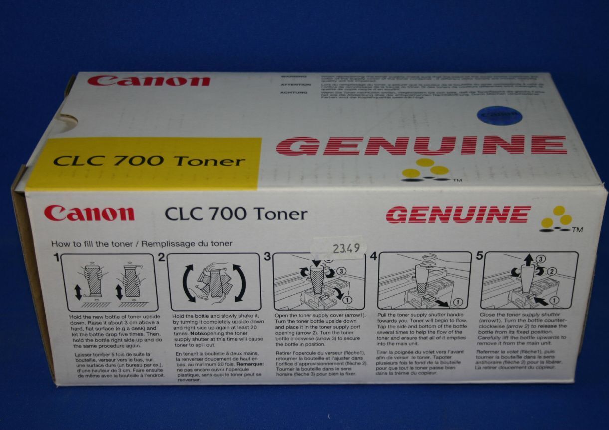 Canon 1439A002 Toner gelb, 4.600 Seiten 8% 345 Gramm für Canon CLC 700
