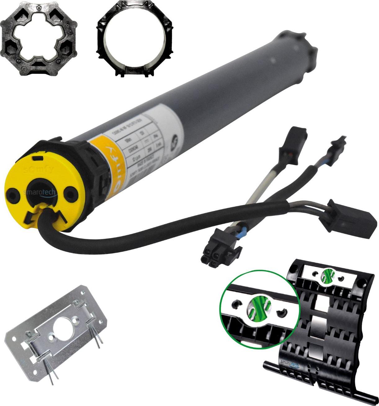 Somfy Solarmotor WireFree io 3/23 (bis 1,7 m²) Premium Set - Funk