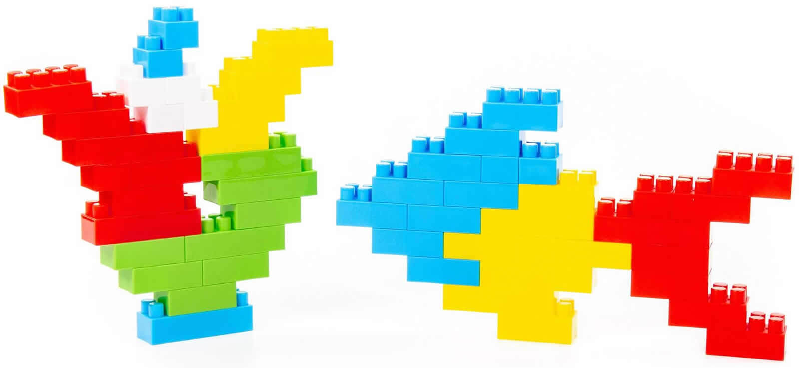 Polesie Steinebox Bausteine Baumeister 174-tlg. Kinder Grundbausteine Box Kiste 50557