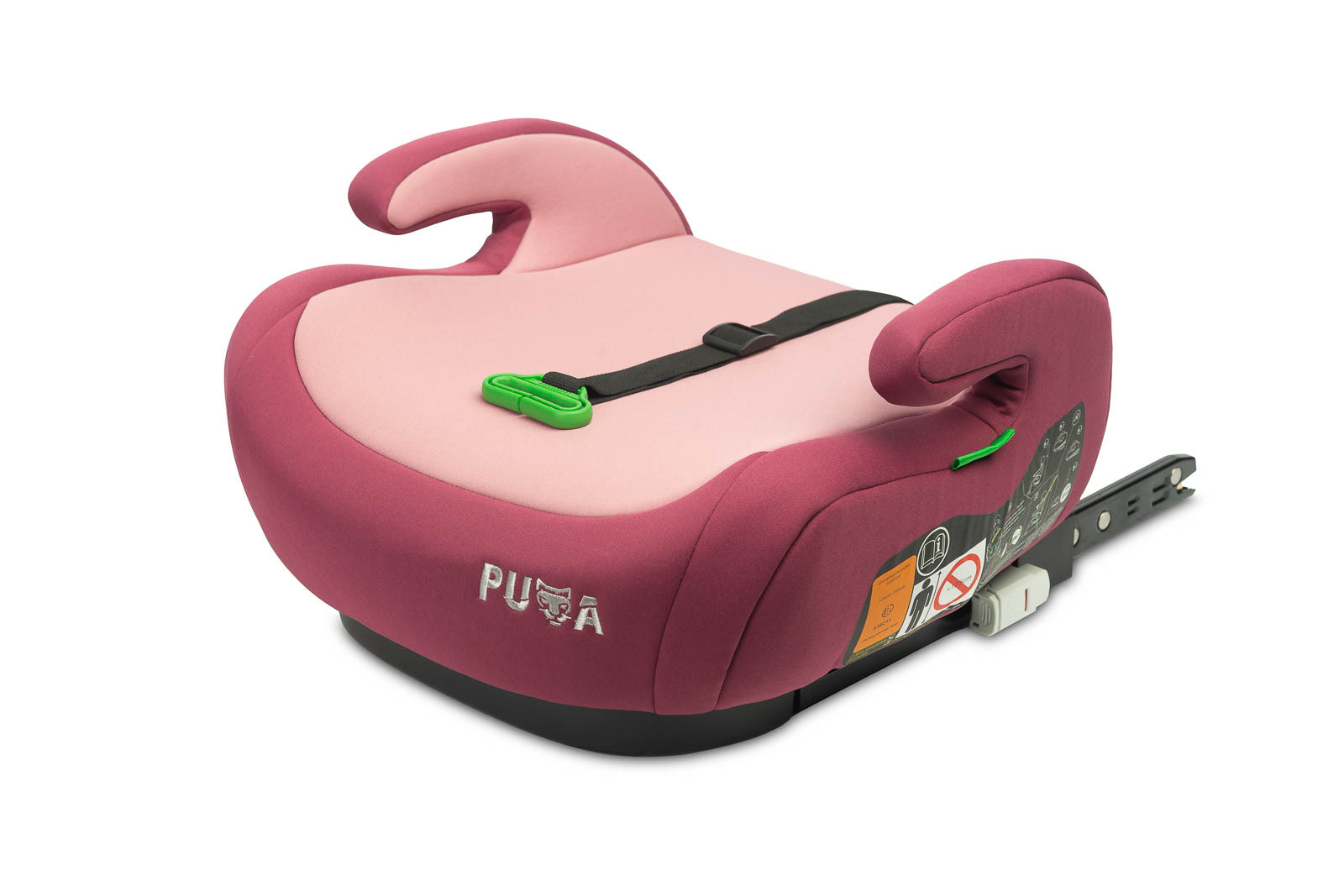 PADU CARETERO Autositz Kinder Autokindersitz Puma, ISOFIX, 125-150cm - Schmutziges Rosa TERO-3180
