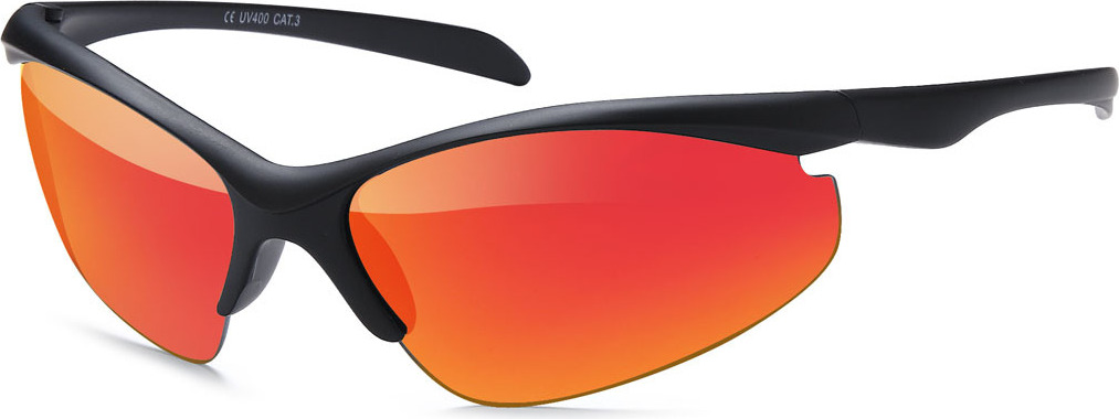 emeco Kinder Sonnenbrille Radbrille Sportbrille Fahrrad Brille N557 Rot