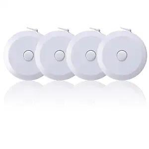 CybexaTrade 4 Stück Körpermaßband - Kleidermaßband - Maßband - 150 cm - Flexibles Maßband - Doppelskala - Zum Messen von Körperlänge und Kleidung - Weiß