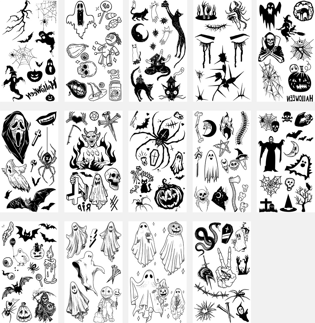 INF Set mit 14 temporären Tattoos 331759