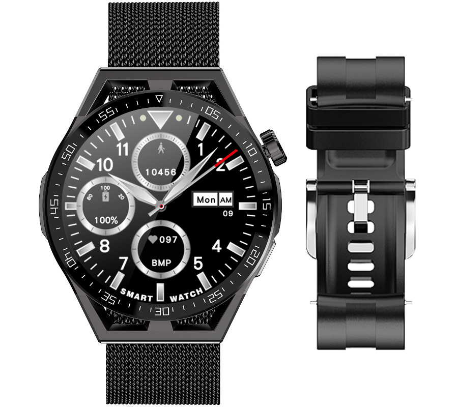 Rubicon RNCE88 Herren-Smartwatch – Anrufe tätigen, benutzerdefinierte Zifferblätter (sr033c)