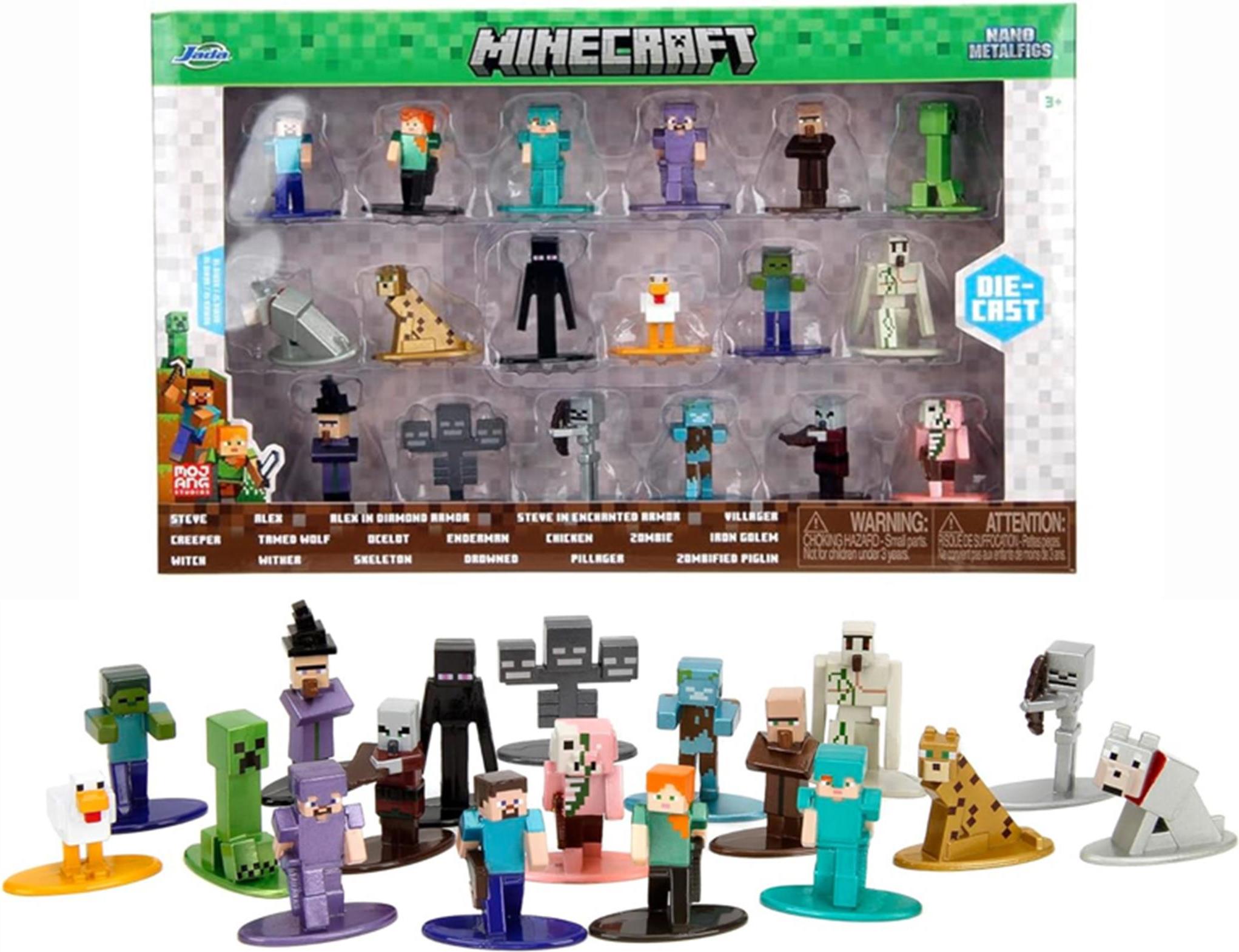 Jada Toys Minecraft 18 Minecraft-Figuren aus Metall 253265013