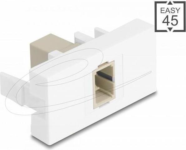 DELOCK Easy 45 Modul SC Simplex Bu zu SC Simplex Bu beige/we 90900