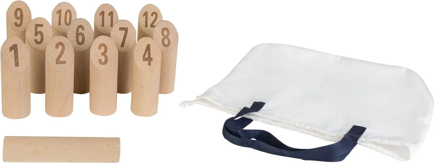 Delta Sport Handelskontor GmbH Playtive Holzoutdoorspiel Echtholz Spielzeug f. Draußen mit Nummern 360758