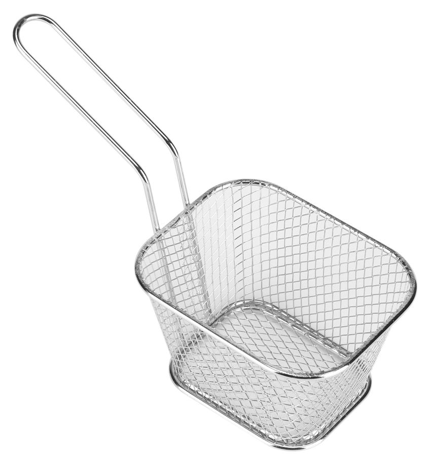 Gistuch Kleine goldene Metallkörbe zum Servieren von Chips, Fritteusen-Kochwerkzeug