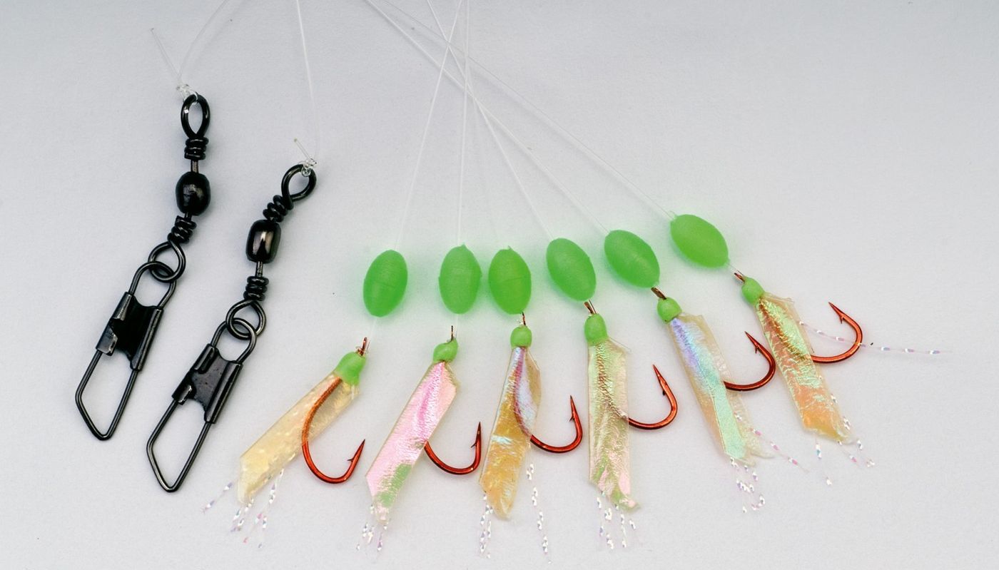 Behr Heringssystem Heringsvorfach Heringspaternoster rot 6 Haken Gr. 8 3687316