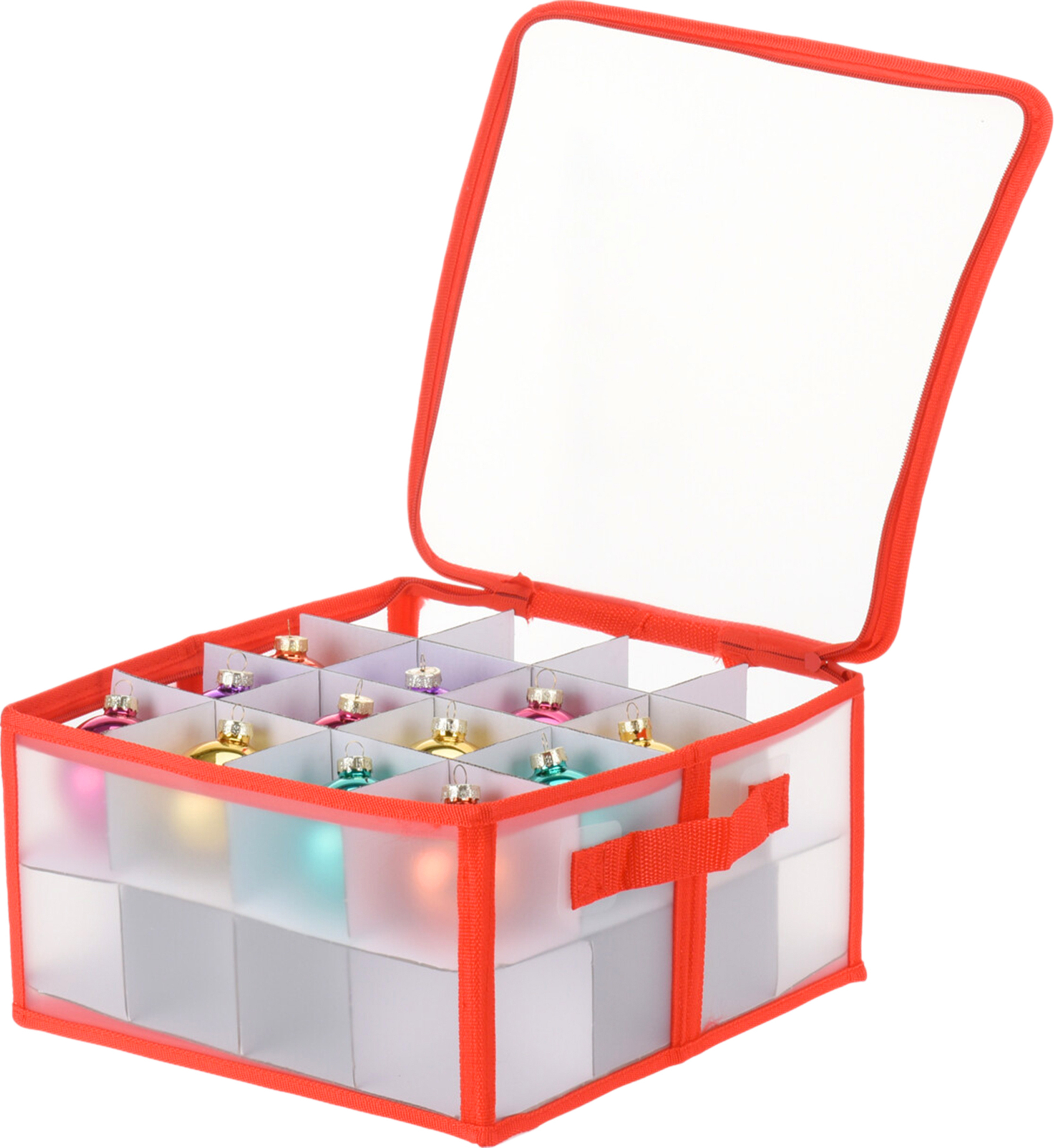 infactory boîte de rangement: 3 boîtes de rangement pour 123 boules de Noël jusqu'à 10 cm, poignées de transport (boîte de rangement pour boules de Noël