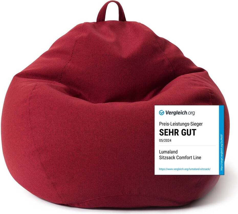 Lumaland Sitzsack Comfort 315l rot LL-20849-025
