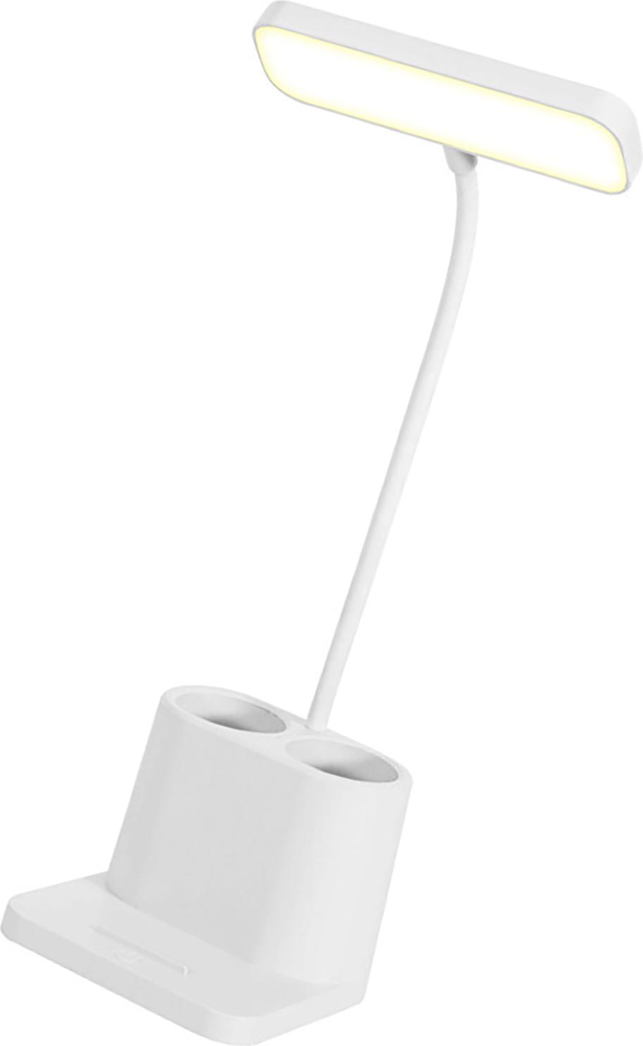LED stolová lampa s držiakom na pero 3 farby Dotykové ovládanie Bezstupňový jas Nastaviteľná malá stolová lampa so stojanom na telefón pre štúdium Verzia so zástrčkou
