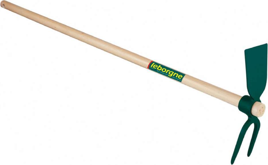 Leborgne Duopro Schmiedehacke mit Blatt und Gabel – 30 cm – 130 cm, PEFC-er Holzstiel 310301