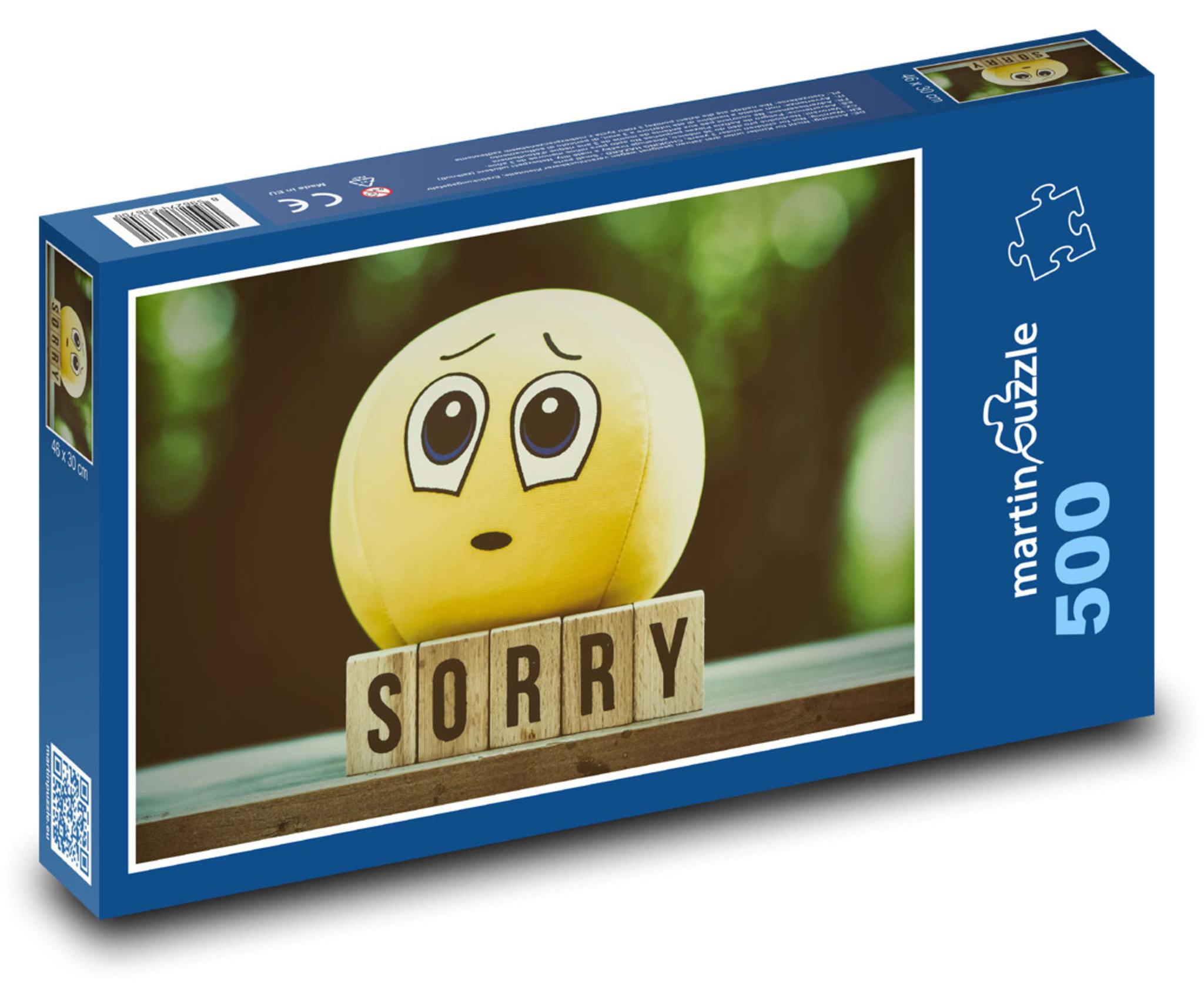 MCprint Puzzle 500 Entschuldigendes Emoji mit Sorry - martinpuzzle
