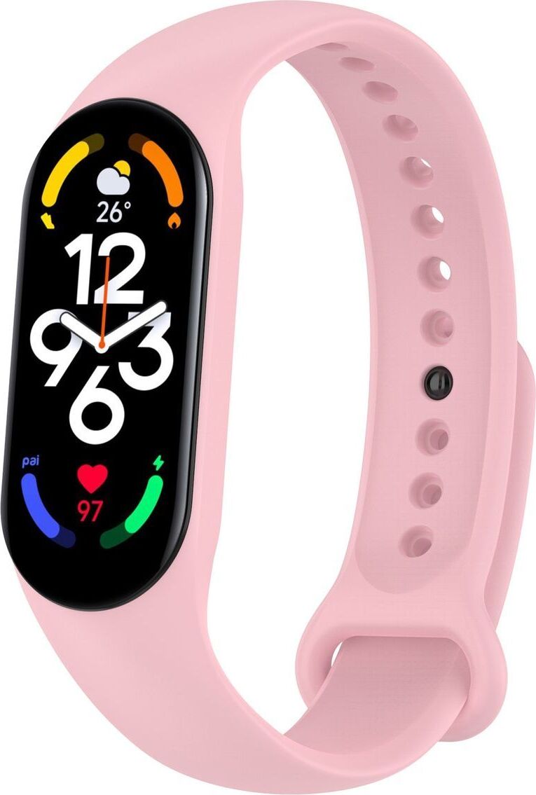 Športový náhradný náramok pre Xiaomi Mi Band 5 7 6 NFC Amazfit Band 5 Loop Silicone, farba: Girls Pink