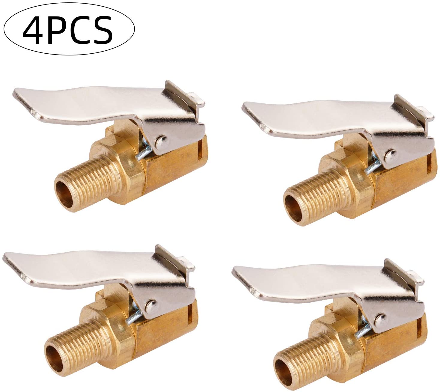 8 mm Messing Universal Druckluft Klemmnippel Ventilstecker für Reifendruckprüfer 8 mm Messing Universal Druckluft Klemmnippel Ventilstecker für Reifendruckprüfer