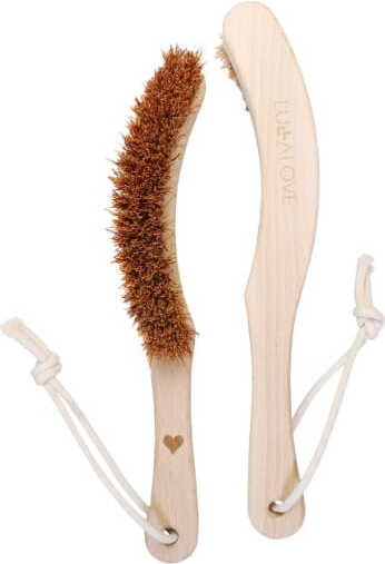 Badebürste Trockenbürste Massagebürste Rückenbürste Körperbürste Kokosnuss Lullalove