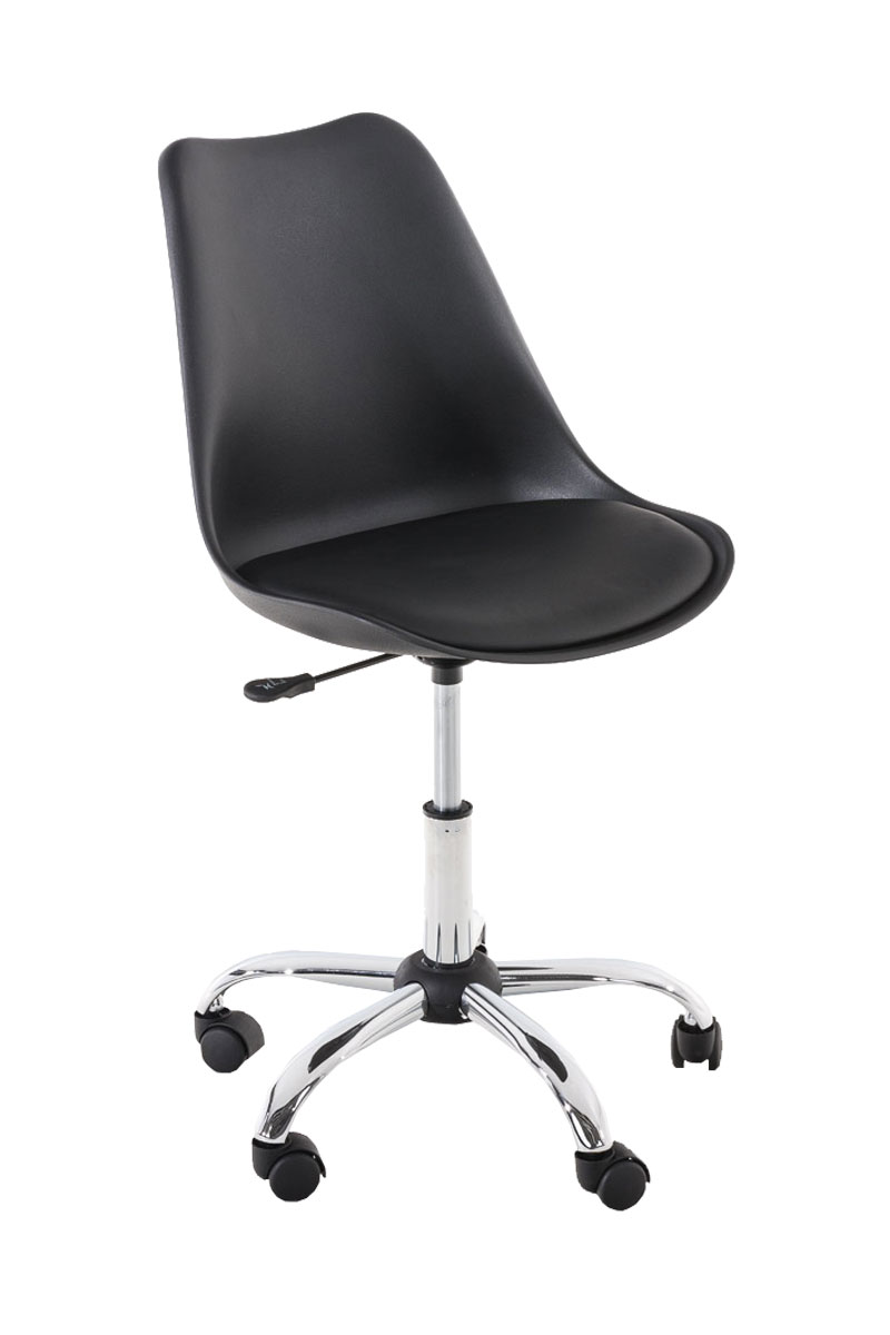 Design-Shop Kancelárska pracovná stolička Pegleg plastová - Čierna