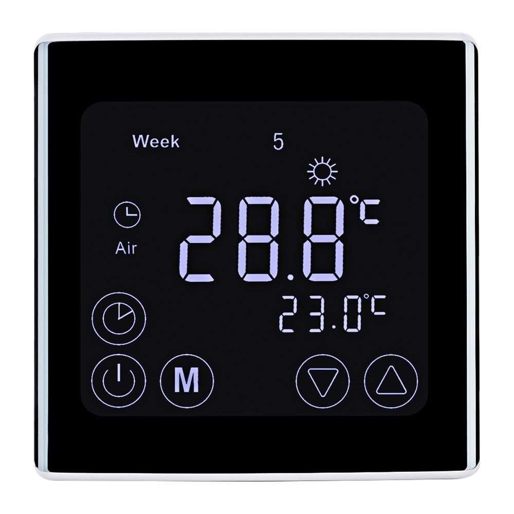 Digital LCD Thermostat Raumthermostat Fußbodenheizung Programmierbar Bodenfühler