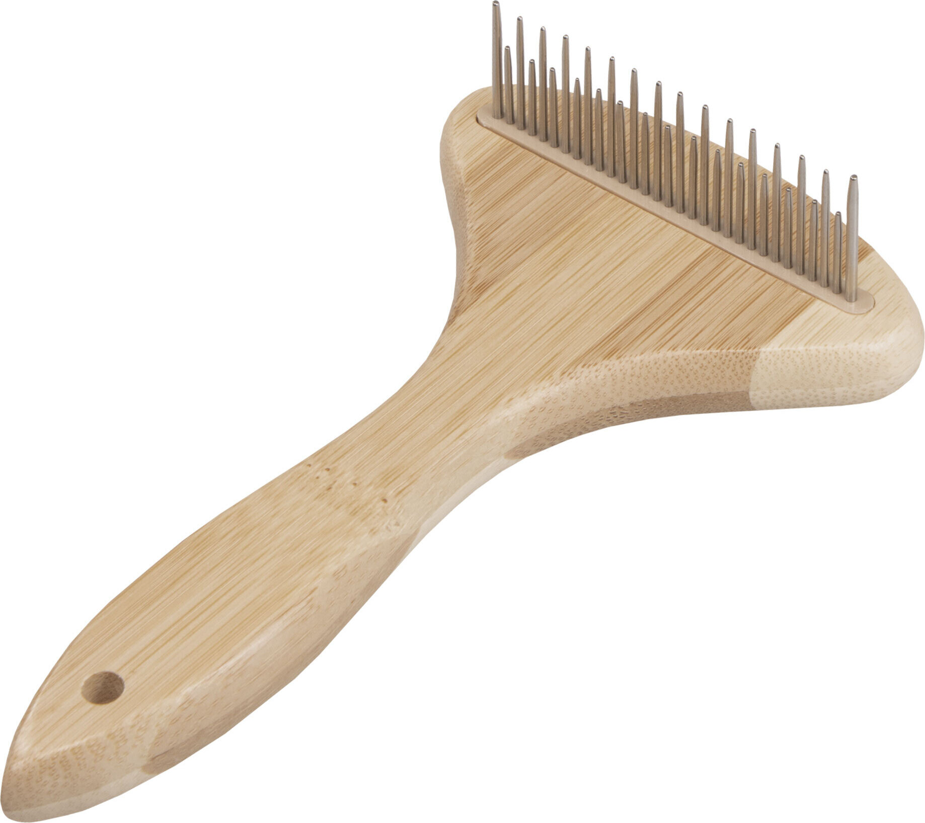 Laroy Group Entfilzerharke Fein, 31 Zähne - Bamboo Hunde Hundebürsten - wertige Pflegeprodukte 625-462195 (158014)