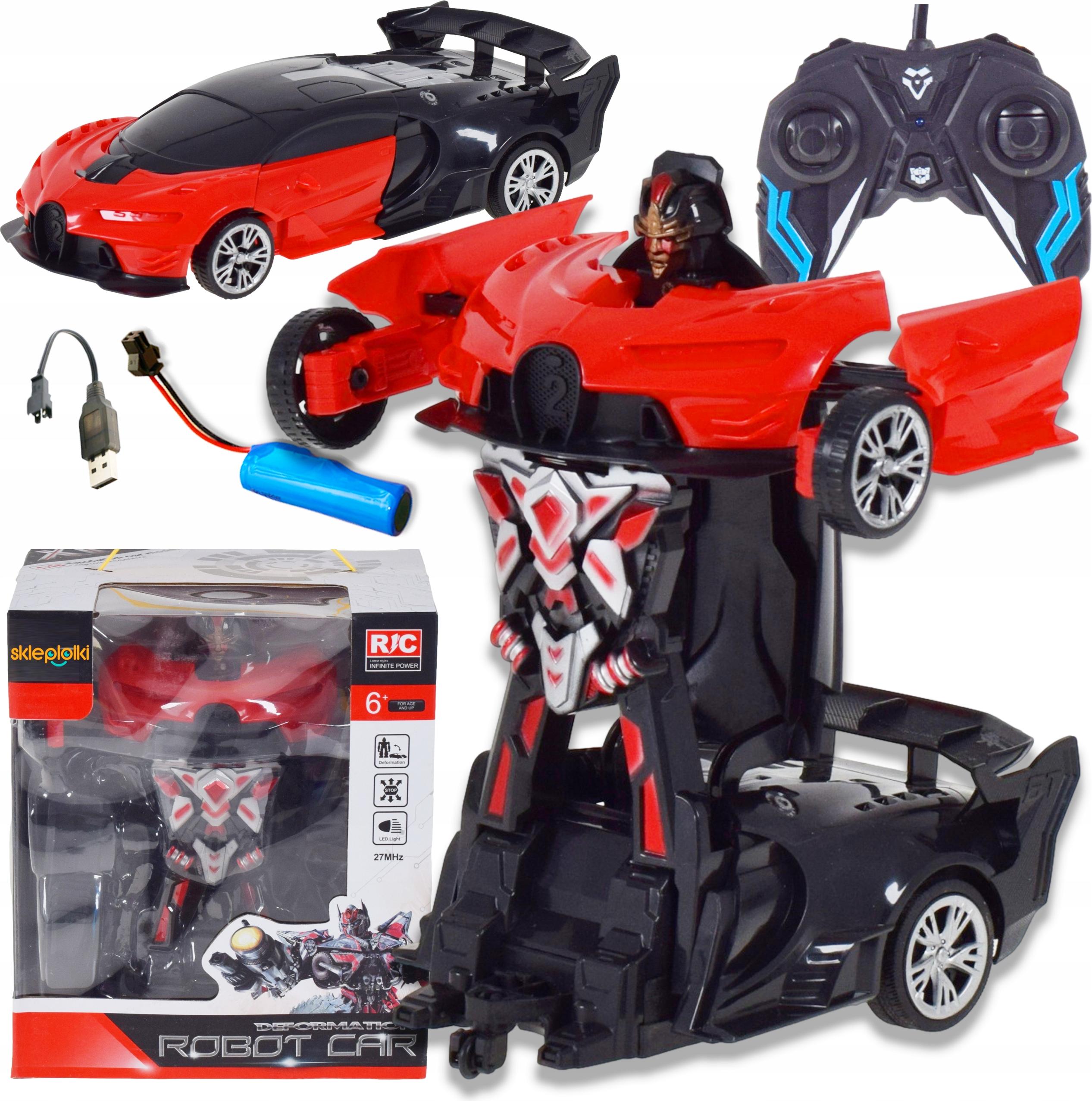 SklepLolki Lolex | RC Auto 2in1 - Transformierbar - Mit Licht, Sound, Drift und 360° Drehung